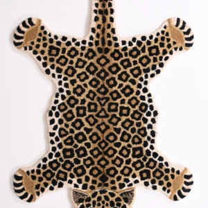 Premium Hand-Tufted Tiger Wool Area Rug - Soft, Plush & Durable Animal Print Carpet
